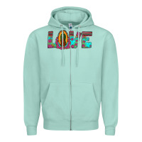 Seafoam love our lady of guadalupe Zipper Hoodie - JahusDesignShop