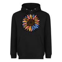 Black Patriotic Sunflower Heavyweight Hoodie - Jasminsmagicworld