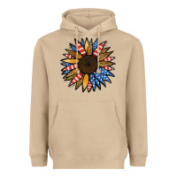 Mushroom Patriotic Sunflower Heavyweight Hoodie - Jasminsmagicworld