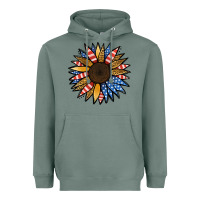 Sage Patriotic Sunflower Heavyweight Hoodie - Jasminsmagicworld