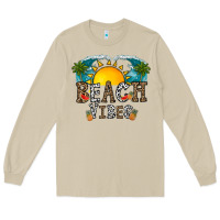 Mushroom beach vibes Long Sleeve Tee - CowhideDigitalArt