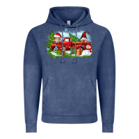 Vintage Denim Christmas gnomes truck Vintage Hoodie - Zillion Design Studio