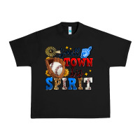 Black small town big spirit baseball Urban Heavy Tee - Zillion Design Studio
