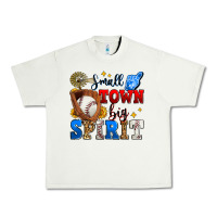 Pistachio small town big spirit baseball Urban Heavy Tee - Zillion Design Studio