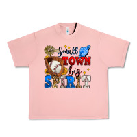 Small Town Big Spirit Baseball Urban Heavy Tee | Teevron
