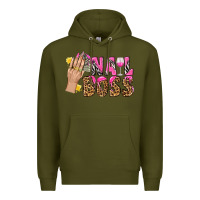Army Green nail boss bbs Premium Hoodie - BundleAndBundleShop