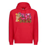 Red nail boss bbs Premium Hoodie - BundleAndBundleShop