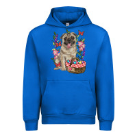 Cobalt Easter pug Urban Hoodie - RanaPortraitStore