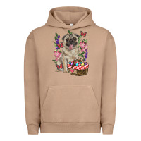 Pigment Burro Easter pug Urban Hoodie - RanaPortraitStore