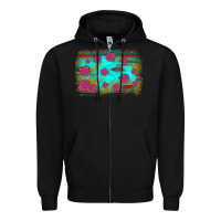 Black gemstone serape glitter background Zipper Hoodie - JahusDesignShop