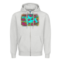 Dove Grey gemstone serape glitter background Zipper Hoodie - JahusDesignShop
