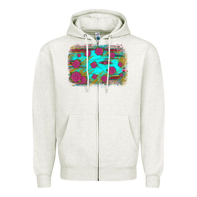Gemstone Serape Glitter Background Zipper Hoodie by JahusDesignShop | Teevron