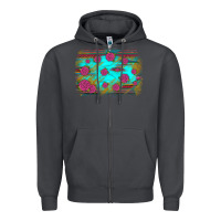 Smoke gemstone serape glitter background Zipper Hoodie - JahusDesignShop