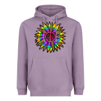 Lavender Peace Hippie Sunflower Heavyweight Hoodie - Jasminsmagicworld