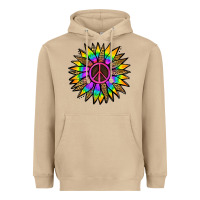Mushroom Peace Hippie Sunflower Heavyweight Hoodie - Jasminsmagicworld