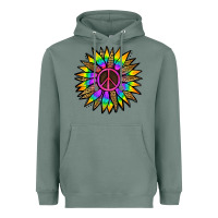 Sage Peace Hippie Sunflower Heavyweight Hoodie - Jasminsmagicworld