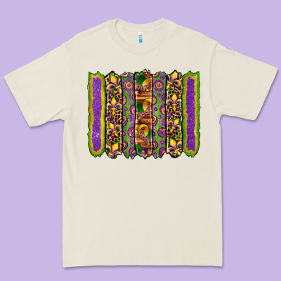 Mardi Gras Fleur De Lis Mask Leopard Glitter  Brushstrokes Premium Tee Designed By Artiststas