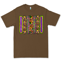 Cacao mardi gras fleur de lis mask leopard glitter  brushstrokes Premium Tee - Artiststas