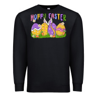 Black hoppy easter Premium Sweatshirt - MaliasSmallBusiness