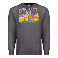 Charcoal Heather hoppy easter Premium Sweatshirt - MaliasSmallBusiness