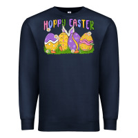 Navy hoppy easter Premium Sweatshirt - MaliasSmallBusiness