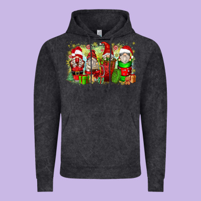 Christmas Gnome Coffee Cups Vintage Hoodie Designed By Zillion Design Studio