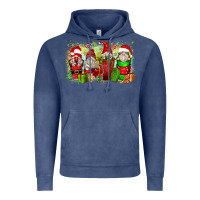 Vintage Denim Christmas gnome coffee cups Vintage Hoodie - Zillion Design Studio