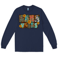 Navy western mama vibes Long Sleeve Tee - FaDigitalArtStudio