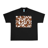 Distressed Chocolate Milkshake Cowhide Urban Heavy Tee | Teevron