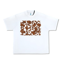 White distressed chocolate milkshake cowhide Urban Heavy Tee - RanaPortraitStore