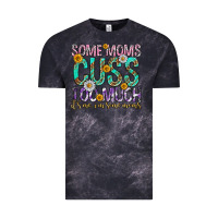 Cloud Black some moms cuss too much mothers day Vintage Tee - texasbilliewilder