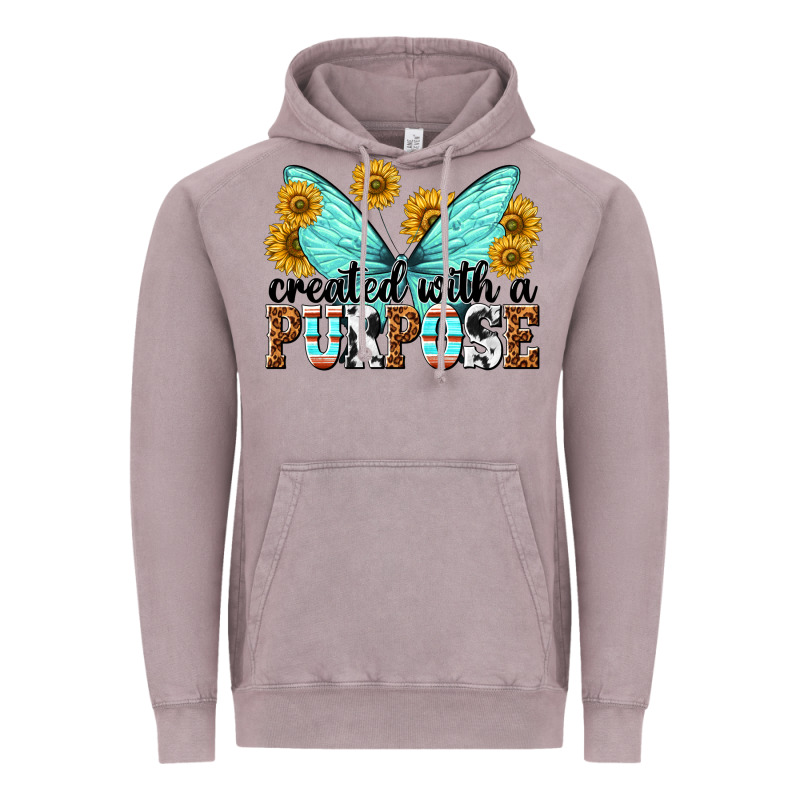 Created With A Purpose Vintage Hoodie by texasbilliewilder | Teevron