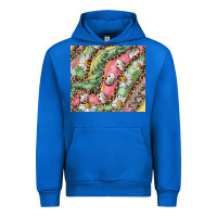 Cobalt Easter Quail Egg And Daisy Urban Hoodie - RanaPortraitStore