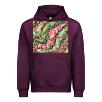 Mauve Wine Easter Quail Egg And Daisy Urban Hoodie - RanaPortraitStore