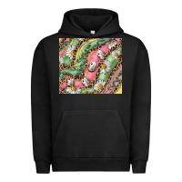 Pigment Black Easter Quail Egg And Daisy Urban Hoodie - RanaPortraitStore