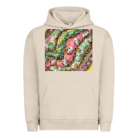 Pigment French Oak Easter Quail Egg And Daisy Urban Hoodie - RanaPortraitStore