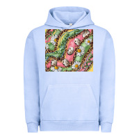 Pigment Grape Ice Easter Quail Egg And Daisy Urban Hoodie - RanaPortraitStore
