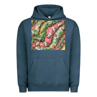 Pigment Midnight Navy Easter Quail Egg And Daisy Urban Hoodie - RanaPortraitStore