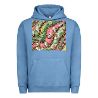 Pigment Pebble Blue Easter Quail Egg And Daisy Urban Hoodie - RanaPortraitStore