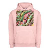 Pigment Salmon Easter Quail Egg And Daisy Urban Hoodie - RanaPortraitStore