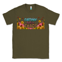 Army Green caffeine before chaos 16oz libbey cup Classic Tee - HRA Design Shop
