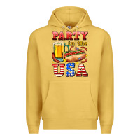 Antique Gold party in the usa Premium Hoodie - AdoDesignShop