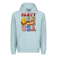 Blue Mist party in the usa Premium Hoodie - AdoDesignShop