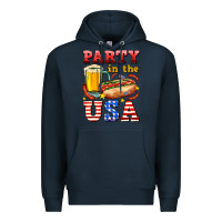 Navy party in the usa Premium Hoodie - AdoDesignShop
