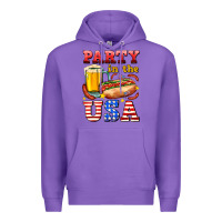 Purple party in the usa Premium Hoodie - AdoDesignShop