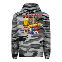 Slate Camo party in the usa Premium Hoodie - AdoDesignShop