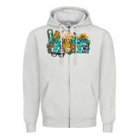 Dove Grey wife mom teacher with sunflowers Zipper Hoodie - AdoDesignShop