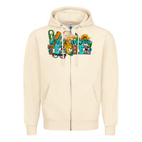Sandshell wife mom teacher with sunflowers Zipper Hoodie - AdoDesignShop