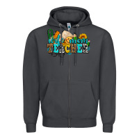 Smoke wife mom teacher with sunflowers Zipper Hoodie - AdoDesignShop