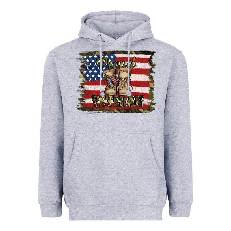 Proud Veteran Heavyweight Hoodie by Jasminsmagicworld | Teevron
